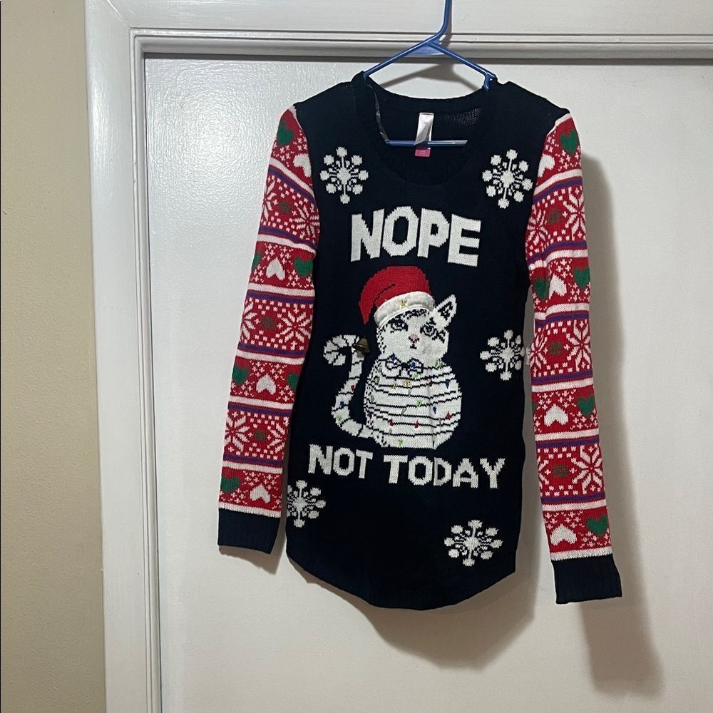Nwt Cat light up Christmas sweater XS